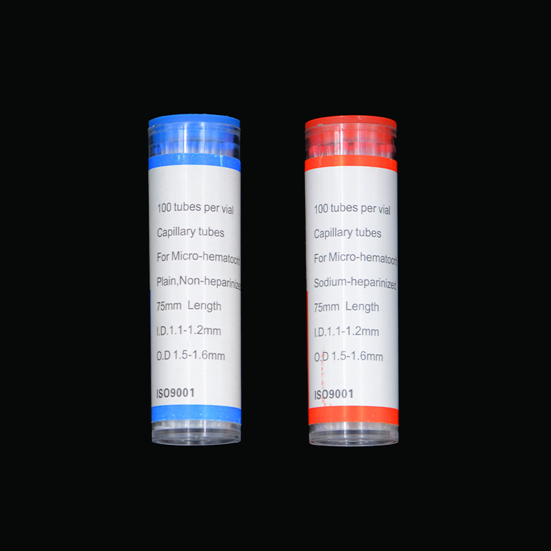 Glass Capillary, Red/ Blue