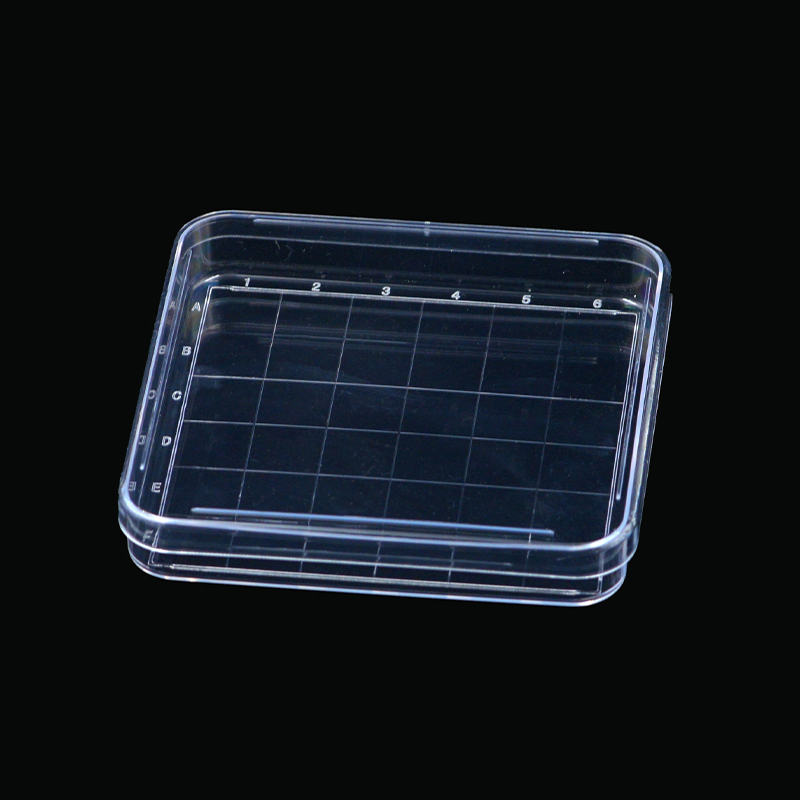 Petri Dish Ø100×100x15mm, Square Shape, Counting Areas,PS